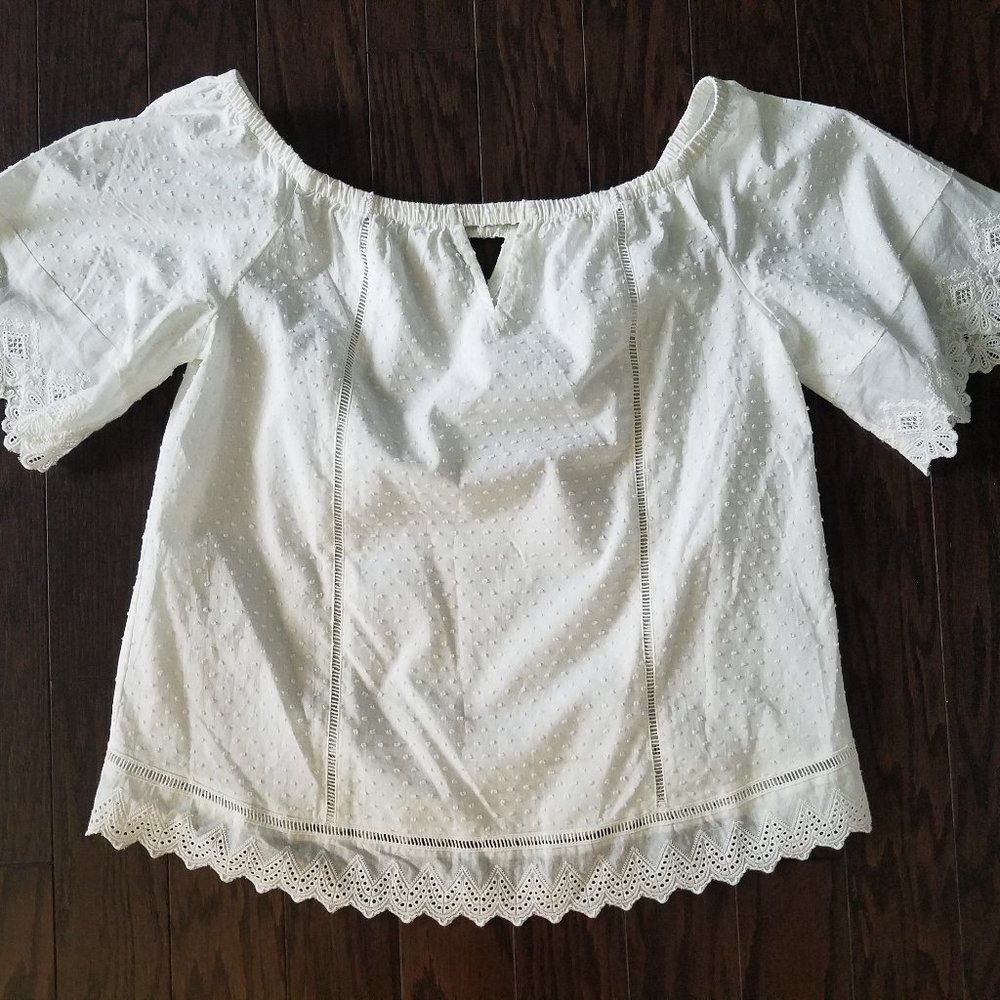 Solitaire Womens' Peasant Blouse Size L
